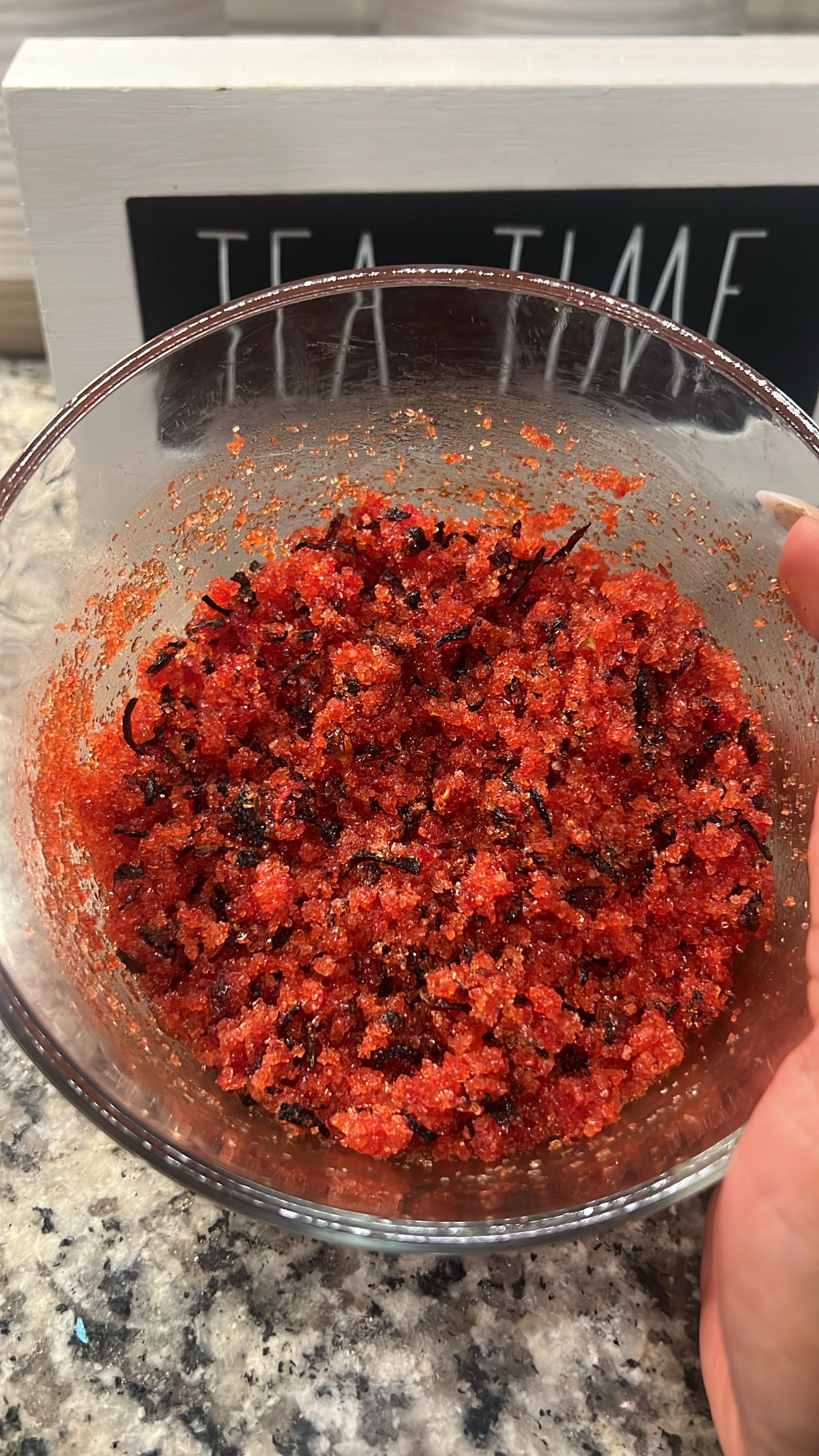 Hibiscus Lemon & Pomegranate Love Scrub