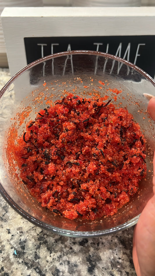 Hibiscus Lemon & Pomegranate Love Scrub